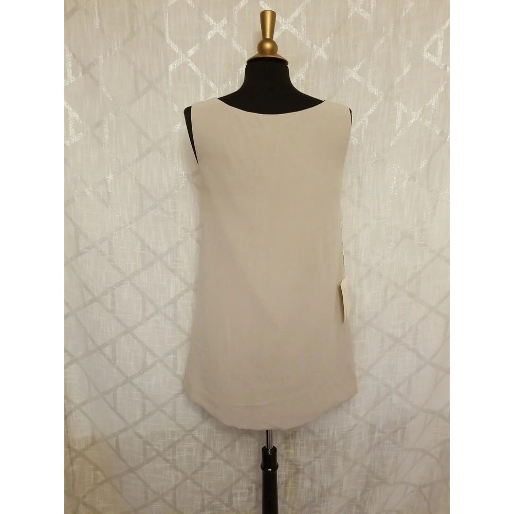 LT Lanting Top Tunic Womens Size 10 Taupe Formal Sleeveless Mother of Bride New